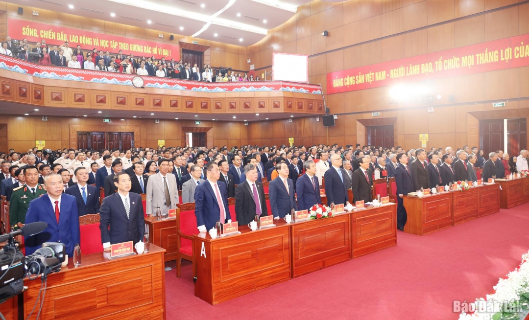 Khai mạc trọng thể Đại hội đại biểu Đảng bộ tỉnh Đắk Lắk lần thứ I, nhiệm kỳ 2025 - 2030